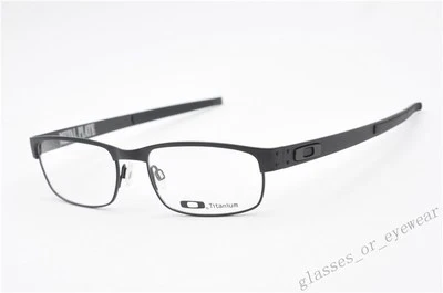 Eyeglass Frames-Oakley METAL PLATE OX5038-0555 Matte Black 55mm Titanium Glasses - Image 1 of 4