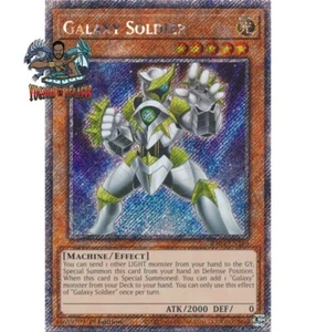 Yugioh! 1x Galaxy Soldier RA04-EN219 Platino Secreto Raro 1ª Edición Casi Nuevo - Imagen 1 de 1
