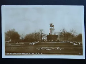 Ireland DUBLIN St. Stephen's Green Park WW2 CENSOR PASSED c1941 RP Postcard - Picture 1 of 3