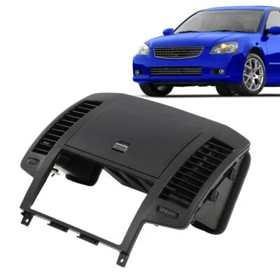 Fit For 2005-2006 Nissan Altima Dash Radio Bezel w/Storage Vents Glove Box Black - Image 1 of 4