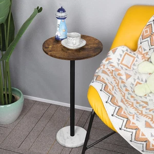 Side End Table for Small Spaces Martini Drink Side Table in Living Room Bedroom - Picture 1 of 8