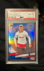 2019/20 Topps Chrome UCL Refractor Timo Werner Blue Card PSA 8 - Picture 1 of 2