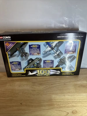 CORGI SHOWCASE COLLECTION 100 YEARS OF FLIGHT ACES AT WAR 4 PACK W/ STANDS - Image 1 of 4