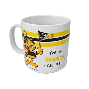 Garfield I'm a Steelers Fanatic vintage anni 70! Tazza caffè 1978 Pittsburgh NFL - Foto 1 di 4