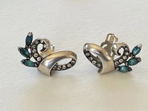 Vintage Sterling Mazer Clip On Earrings - Picture 1 of 9