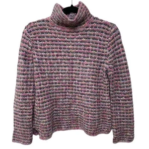 Damen Sigrid Olsen Rollkragen Pullover XS Rosa Langarm Flauschig Warm - Bild 1 von 9