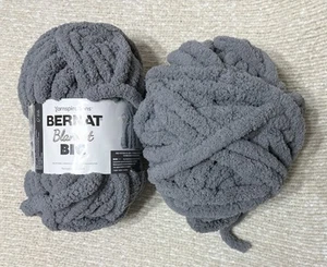 Bernat Blanket Big Yarn 10.5oz Skeins “51019 Vapor Gray” 161251 - 1 New, 1 Open - Picture 1 of 7