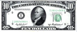 1950B Federal Reserve Note MSP (Only 12 Non Star Notes in census) Fr. 2012I CVF - Picture 1 of 3