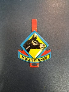 Vintage 1950s Post Raisin Bran Muleskinner Donkey Mule Cereal Premium Tin Litho - Picture 1 of 2