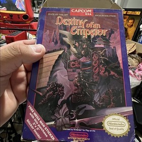 Destiny of An Emperor NES Nintendo CIB W Poster Authentic Tested