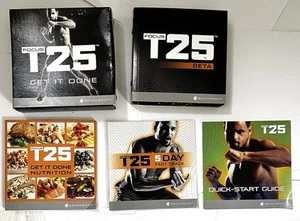 FOCUS T25 Alpha + Beta 9-DVD Workout Set (missing ONE disc) + 3 Guides - Picture 1 of 9