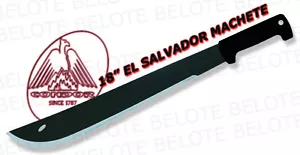 Condor El Salvador Machete 18" Black Carbon Steel with Leather Sheath 60927 - Picture 1 of 1