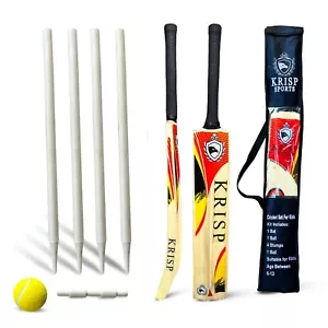 Cricket Bat Gift Set for Kids Junior Backyard Park Beach Play Practice Age 6-13 - Picture 1 of 6