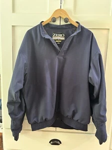 Zero Restriction Gore Tex Traveler Navy Pullover Wind Golf Rain Jacket Men’s Med - Picture 1 of 9