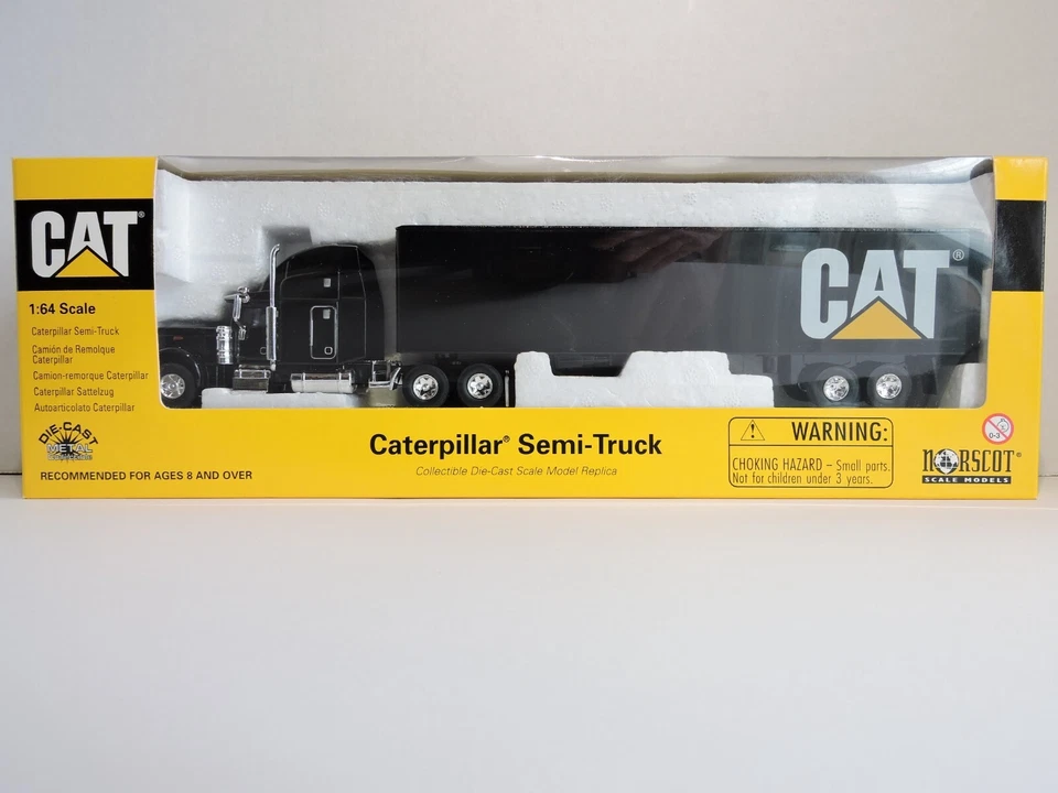 1999 Norscot Caterpillar Cat Semi Truck Trailer 1/64 Scale Diecast 55054
