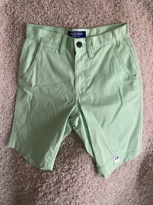 Шорты Arizona Jeans Co для взрослых 28 зеленые как новые повседневные опрятные мужские A234 ** - Изображение 1 из 4