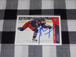 Jack Johnson Signed Score Hockey Card Columbus Blue Jackets - Picture 1 of 1