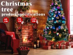 Christmas Tree Xmas Fibre Optic LED Green MULTI COLOUR 0.6/0.9/1.5m - Picture 1 of 10