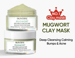 Máscara de arcilla SKINTIFIC anti acné poros enrojecimiento barrera piel grasa (55 g) - Imagen 1 de 7