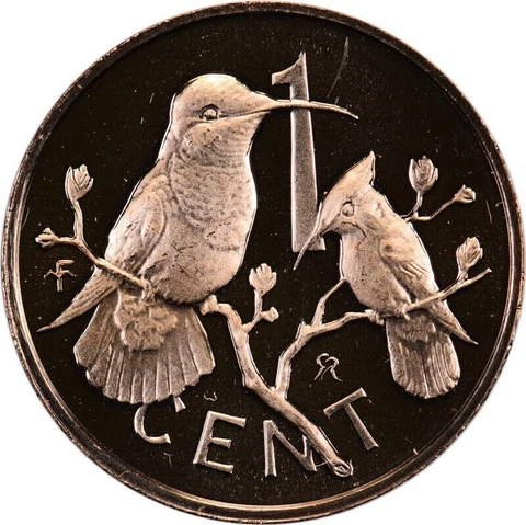 British Virgin Islands (1) One Cent 1974FM (P) Copper Proof Coin Cover