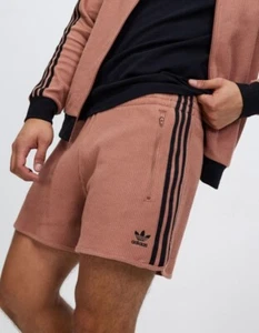 NEW MENS ADIDAS ORIGINALS WAFFLE BECK TREFOIL SHORTS ~SIZE XL #HS2082 - Picture 1 of 6