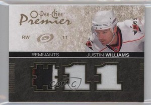 2007 O-Pee-Chee Premier Remnants Triples /35 Justin Williams #PR-JW Triple Patch