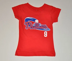 Nuevo con etiquetas Camiseta deportiva marrón domonic de los Philadelphia Phillies para niñas pequeñas (2T, 3T, 4T) - Imagen 1 de 4