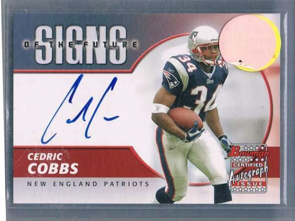 2004 Bowman Signs of the Future Autographs #SFCC Cedric Cobbs NM-MT NM-MT Auto P - Image 1 of 1