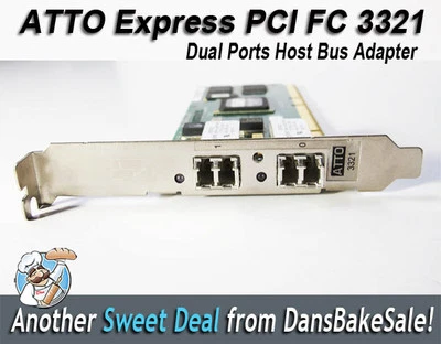ATTO Express PCI FC 3321 2 Channel - Dual Ports Host Bus Adapter - Image 1 of 4