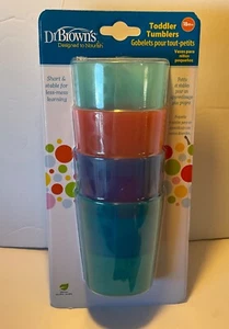 DR. BROWN'S TODDLER TUMBLERS 18M+.  4 TODDLER CUPS BRAND NEW - Picture 1 of 1