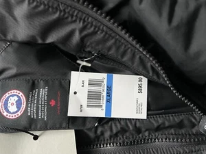 Canada Goose Jacket Black 5076M Armstrong hoodie XL - Picture 1 of 8