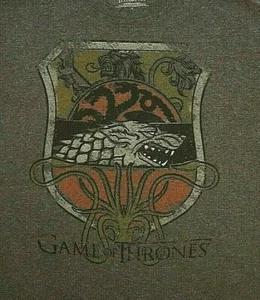 Game of Thrones HBO Series T-shirt L Large Gray Winter is Coming Medieval Fantas - Picture 1 of 3