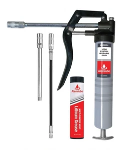 Alemlube - Mini Pistol Grease Gun + Bonus Grease Cartridge & Flex Hose - G10051 - Picture 1 of 1