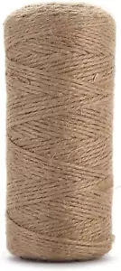Jute Twine String Hemp Rope - 328 Feet 2Mm 3Ply Heavy Duty Natural Burlap Cord - Picture 1 of 12