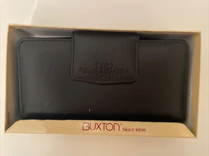 BNTW Burton Leather Women’s Wallet Lots of Compartments Black Boxed - Picture 1 of 5