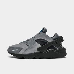 NIKE AIR HUARACHE MEN's SPANDEX RUN CASUAL SMOKE GREY - LIGHT BLUE - METALLIC - Picture 1 of 6
