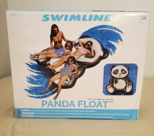 Swimline PANDA Inflatable Pool Float  Black White 71" x 50" #90741  - Picture 1 of 7