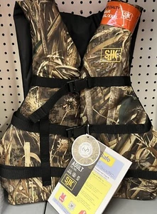 SJK Realtree Max-5 Adult 2XL/3XL USCG Camo Life Jacket Vest - NEW WITH TAGS!