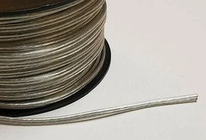 25 ft. SILVER 18/2 SPT-1 PARALLEL 2 WIRE PLASTIC COVERED LAMP CORD NEW 46603JB - Picture 1 of 3