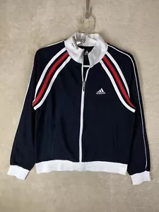 adidas Track Jackets Size 90 Asia S Womens Navy Logo Long Sleeve - Picture 1 of 11