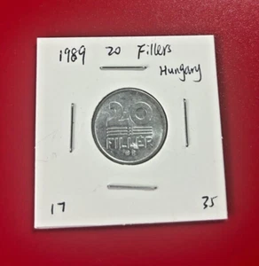 1989 HUNGARY 20 FILLERS COIN - NICE WORLD COIN !!! - Picture 1 of 2