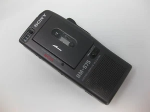Sony BM-575 Microcassette Voice Recorder w/ Slide Switch Operation READ DESCRIPT - Picture 1 of 4