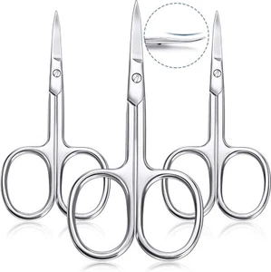 3 PACK CUTICLE MANICURE PEDICURE SCISSORS - Picture 1 of 5