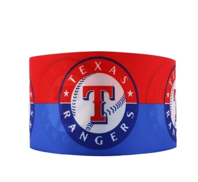 3" (1 yard) Rangers Grosgrain Ribbon 1063363 Texas Baseball - Image 1 of 1