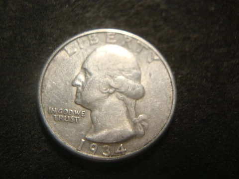1934-D AU Washington Head Quarter Nice Coin SLC Cover
