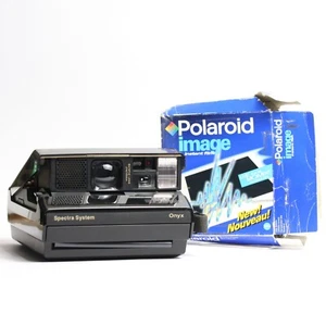 Polaroid Spectra Image System Onyx Special Edition Filmkamera mit abgelaufenem Film - Bild 1 von 11
