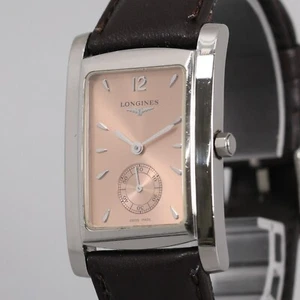 **Exc+5** LONGINES Dolce Vita L5.655.4 Quartz Small seconds Pink Dial Mens Watch - Picture 1 of 13