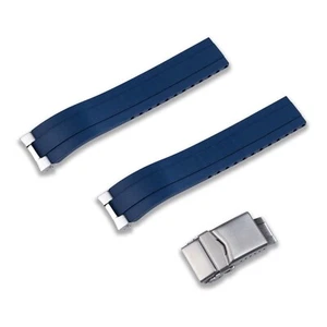CRAFTER BLUE MX03 FKM Kautschukband mit Uhrenendgliedern für Seiko Speedtimer - Bild 1 von 16