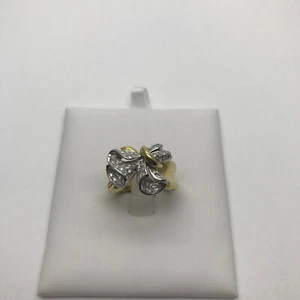 ANELLO da Donna a fascia con diamanti e oro giallo 18 KT RE43 - Foto 1 di 1