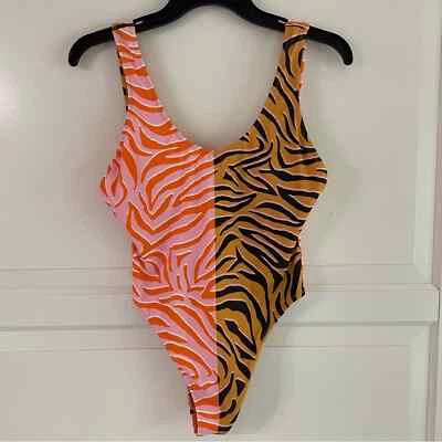 NUEVO Traje de baño de una pieza con estampado de tigre It’s Now Cool x Free People talla S nuevo sin etiquetas 15353 Foto 1 de 4
